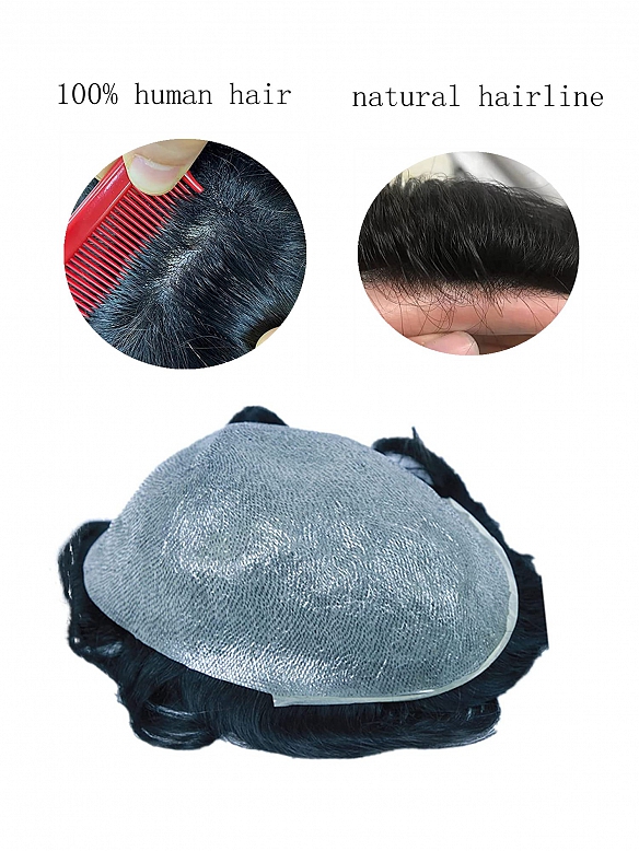 8x10 Inch PU Thin Skin(0.03mm) Hair System HS008