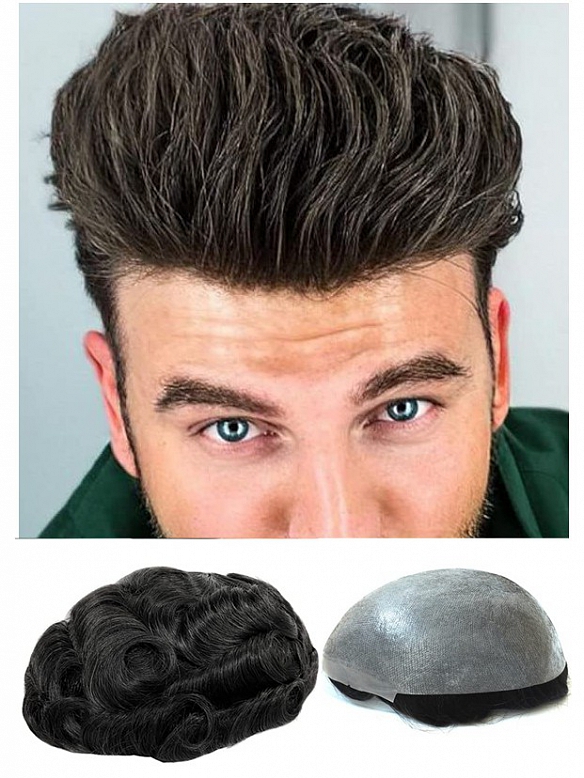 7x8 Inch PU Thin(0.04mm) Skin Hair System HS007