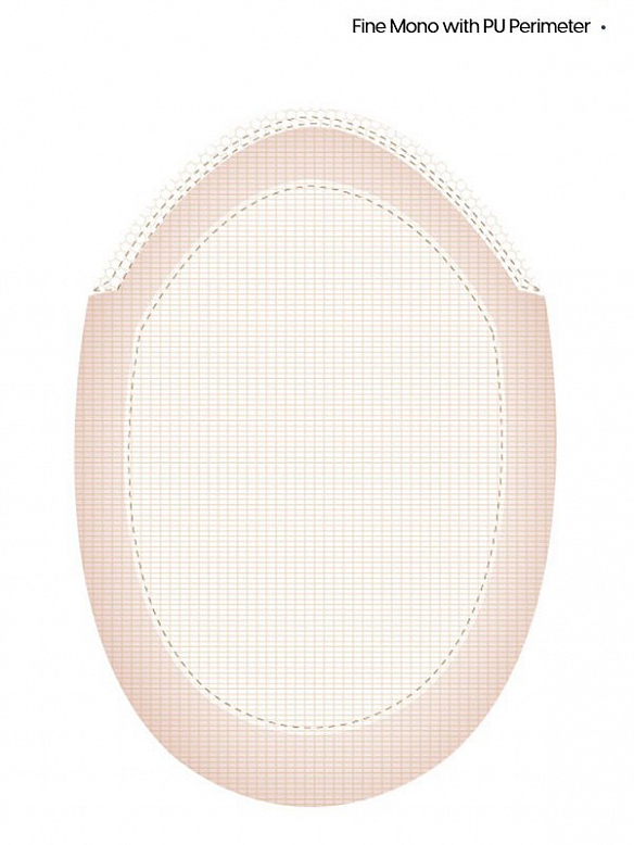 9 x11 Inch Afro Curl Fine Mono With PU Perimeter Hair System AC006