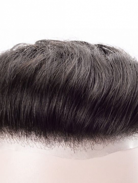 Custom made Mono Lace with PU Hair System CH001