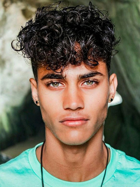 7x10 Inch Afro Curl Fine Mono With PU Perimeter Hair System AC003