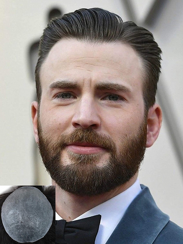 6x8 Inch PU Thin(0.03mm) Skin Hair System HS019